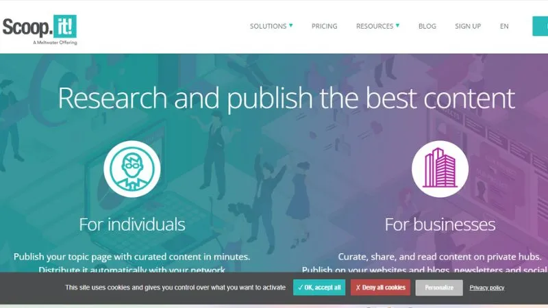 Scoop.it - Locate and publish material