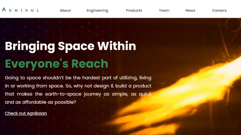 Launching orbital class launchers for mini and micro satellites , this Chennai base space technology business was founded in 2017. The Agniban rocket , their flagship offering, can support up to 100 kg of payload over a variety of orbits. 