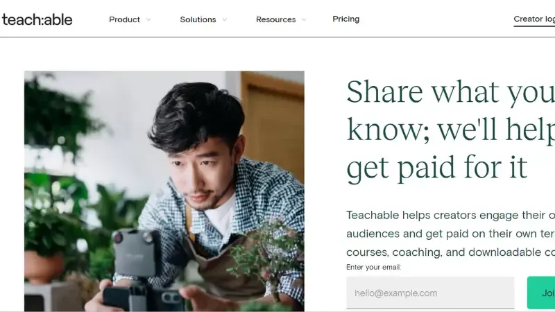 Teachable - Field of online education