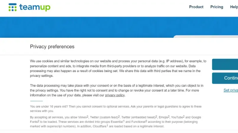 TeamUp - Shared Calendar Apps to Use for Business