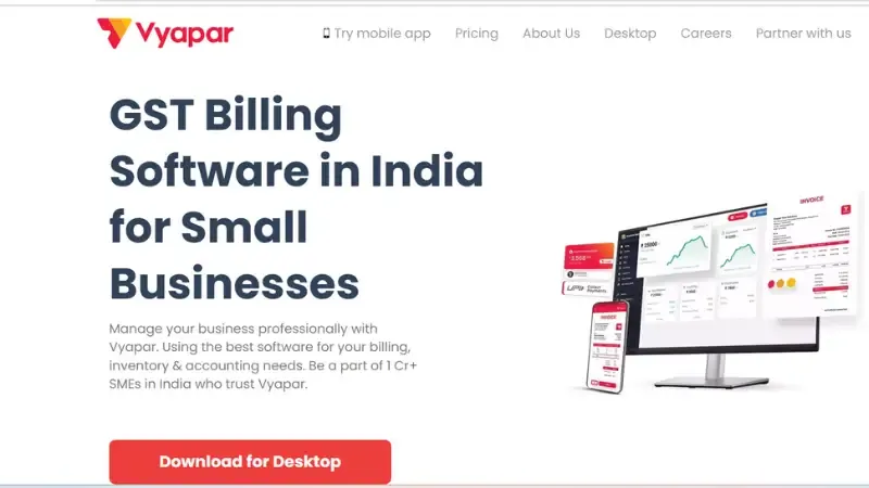 Vyapar is one of the most popular billing applications for restaurants in India.