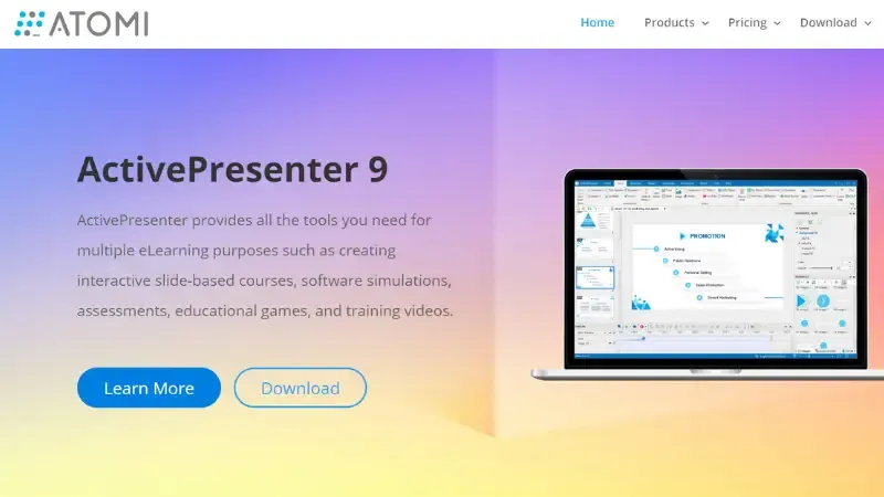 ActivePresenter is one of the most powerful and versatile video editing applications. The Platform comes with various features such as animation effects, audio, visual filters, and more. 