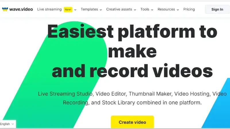 Wave. video is one of the best editing tools that combines video editing and marketing tools in a Single platform. The Platform comes with various software such as video hosting, a free content calendar, and a landing page generator. It is one of the best solution providers for marketing professionals. 