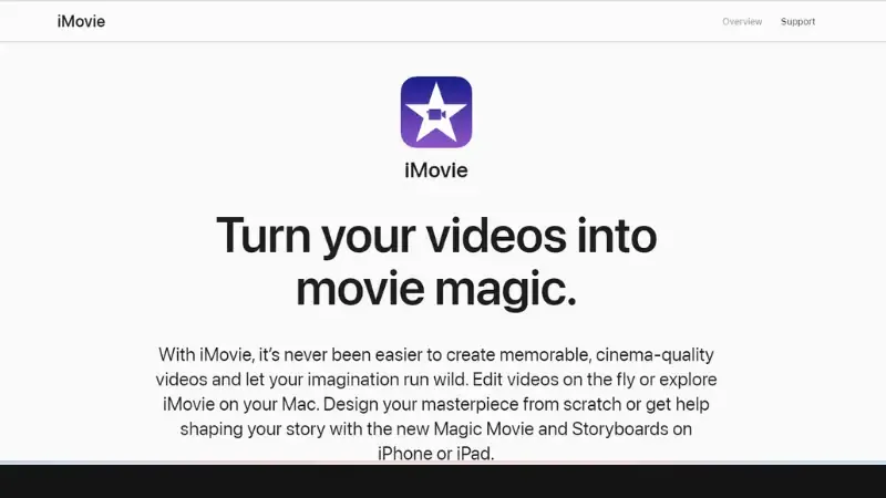 iMovie is a free video editing software that is specially designed for Apple devices. Users may download this software from the App's Store. The Platform offers several editing tools for video clips and photos. Users can also import files from the cloud storage or local drives. They also add music and titles and create effects and titles. 