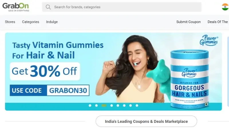 GrabOn is an Online platform Headquarter in Hyderabad. It was founded by Ashok Reddy and Bhanu Raj in 2013. The Platform provides coupons and deals for multicategory products. 