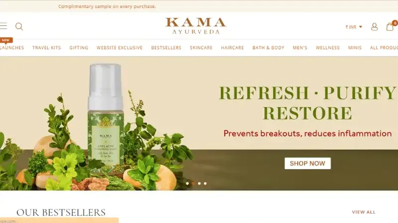 Kama Ayurveda stands prominently as one of India's most reputable organic skincare brands.