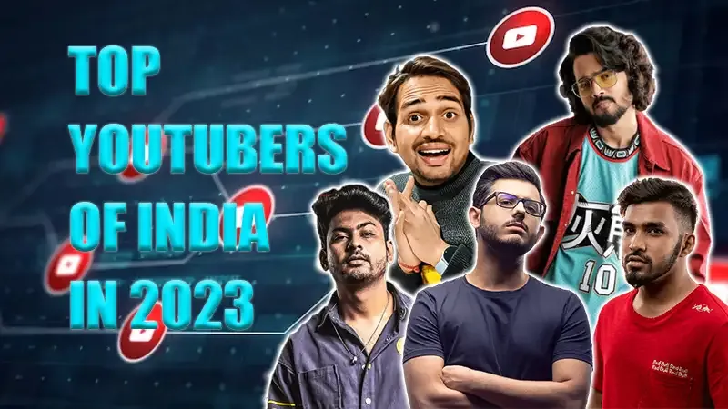 Sandeep Maheshwari, Carry Minati, Total Gaming, Techno Gamerz, BB Ki Vines, Technical Guruji, Vivek Bindra, Ashish Chanchlani, Mr. Indian Hacker, and Triggered Insaan are the Top 10 YouTubers in India 2024.