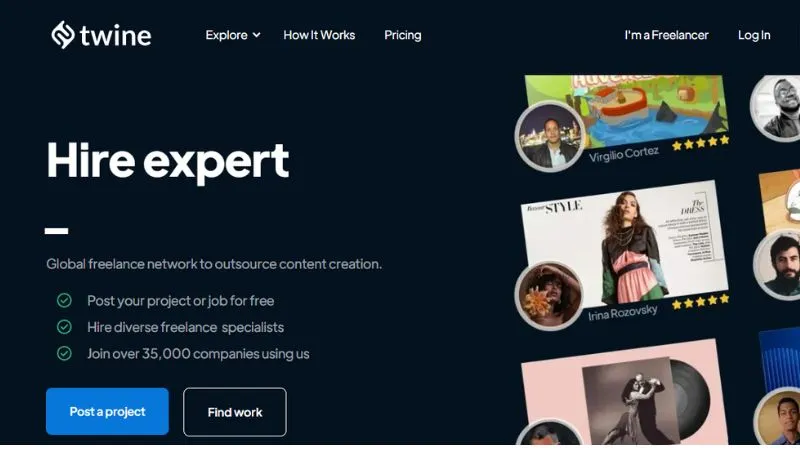 Twine - Connects Companies with Competent Freelancers