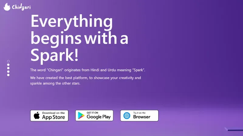 Banglore-based Chingari is India’s Short video App founded by Aditya Kothari, Sumit Ghosh, Biswatma Nayak, and Deepak Salvi. 