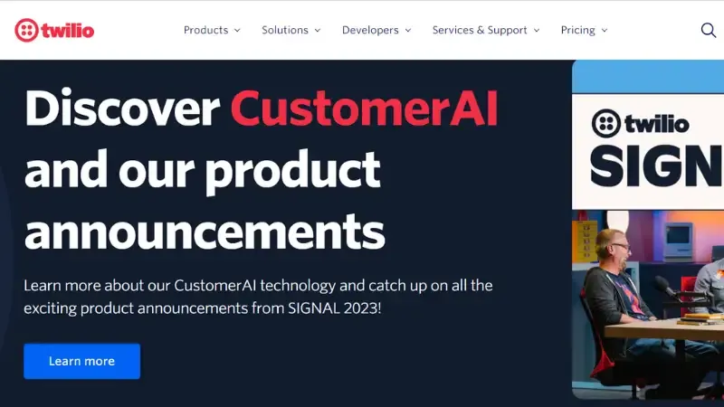 Trustworthy consumer engagement tools are available from Twilio. Utilising the reliable channels of their choice, businesses may communicate with their customers. It is a flexible component of software that enables businesses to scale up the provision of smooth, dependable and engaging customer experiences. 