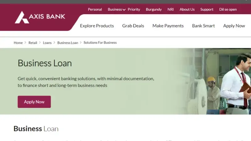Axis Bank is also one of the biggest private banks, it is also one of the best options for those who are looking for loans.  The platform offers required funds in the form of loans for your business requirements. Small and micro-business owners can easily apply for loans.