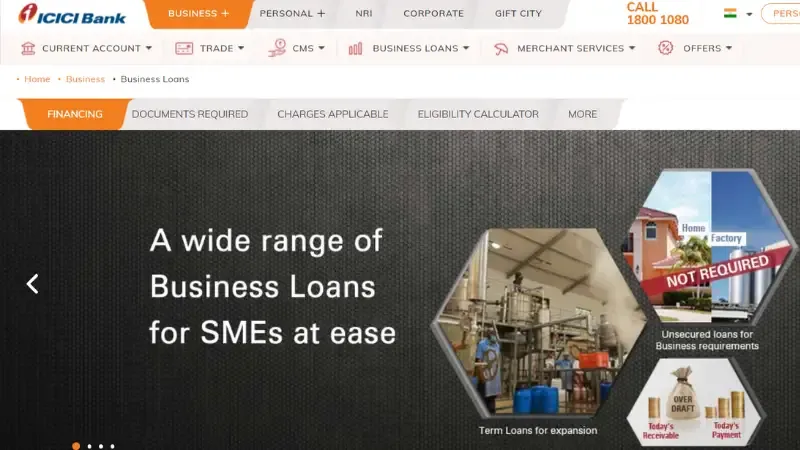 ICICI Bank is one of the biggest and oldest private Banks in the Country. Their loan structure is designed in such a way that business owners can easily select the loan option according to their business needs. It is an excellent option for those who are looking for a loan.