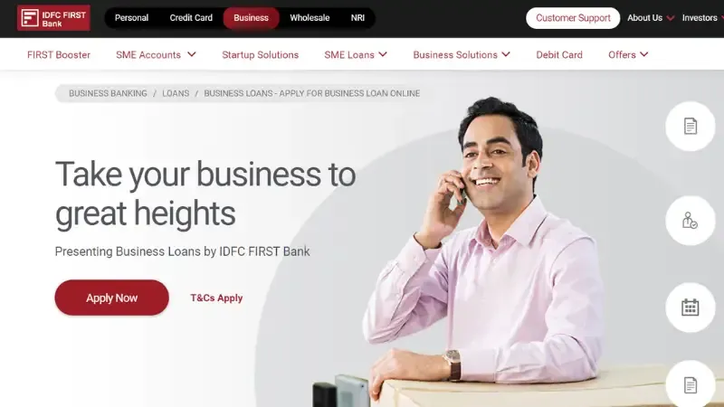 IDFC First Bank is one the best options for taking a loan. It provides business loans for equipment purchases, business upgrades, or any other business need. Before taking a loan from IDFC Bank, always remember that you will have to repay the amount in equal monthly installments. Their loans are available for professionals and non-professionals.
