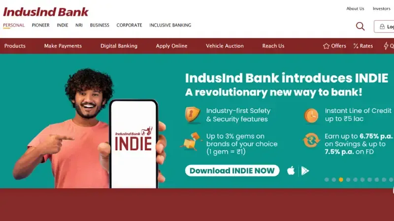 IndusInd Bank is a one-stop solution for all of your banking needs. The Platform offers lower interest rates along with security and transparency in their operations. The Bank has over 380 branches in the country. 