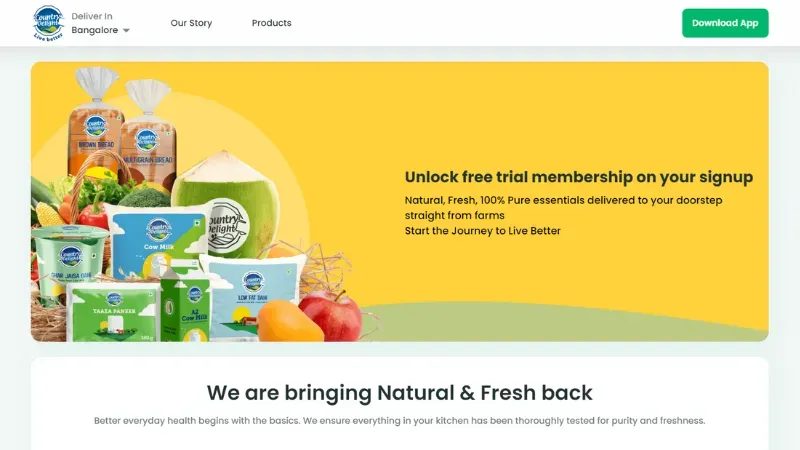 Country Delight - Dairy Product Manufacturing startup