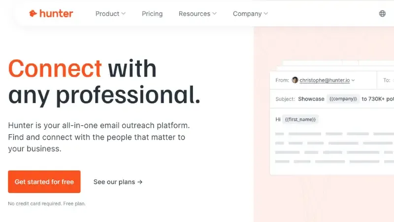 Hunter.io - Lead Generation Software And Tool