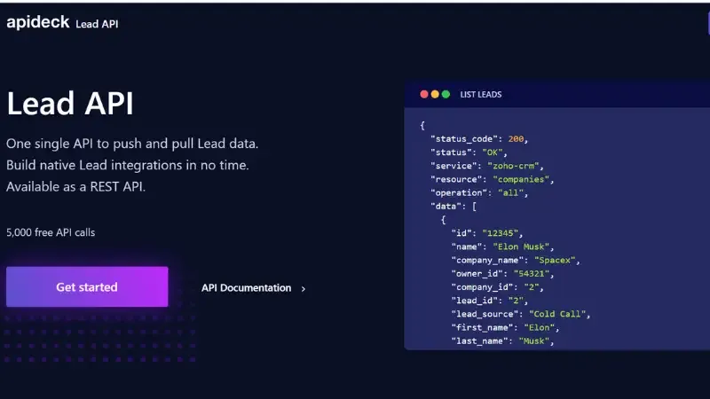 Lead API - Cloud-based platform for Lead creation