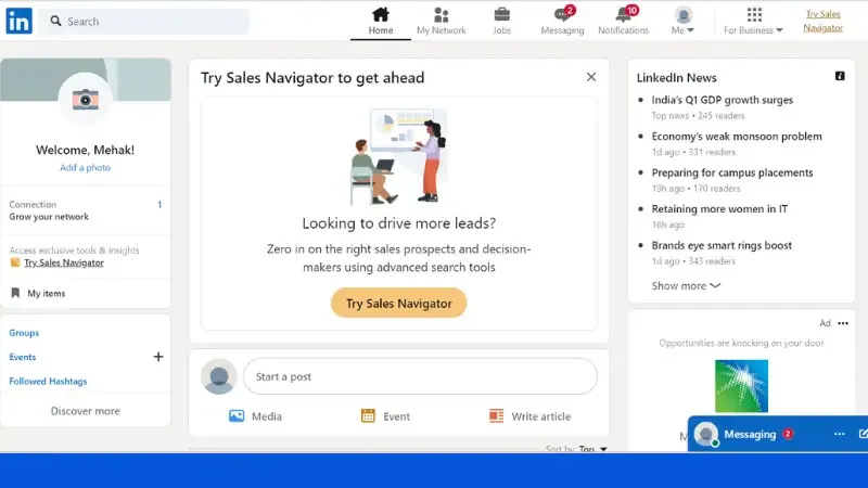 LinkedIn - Ideal Network for Entrepreneurs
