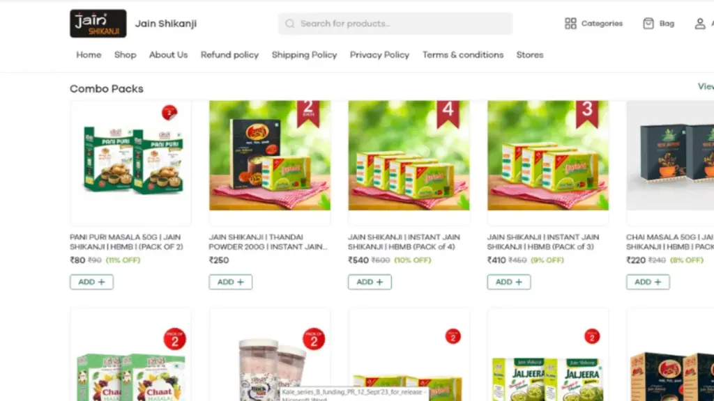 Jain Shikanji is a Food and Beverages startup founded by Anubhav Jain. It is a traditional brand founded in 1937, where it offers shikanji masala and other products. The company has secured Rs10 lakhs from Vineeta Singh for 5% equity in the company.