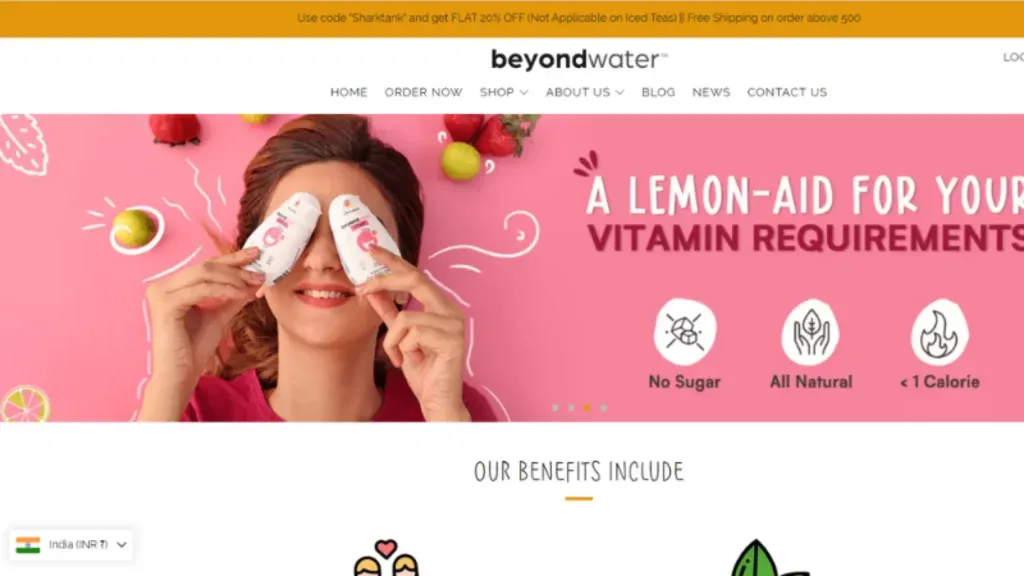 Beyond Water is a startup founded by Shachi Singhania, and Devang Singhania in 2020. They offer natural and delicious hydrating solutions They make water enhancers that come in small-sized bottles.