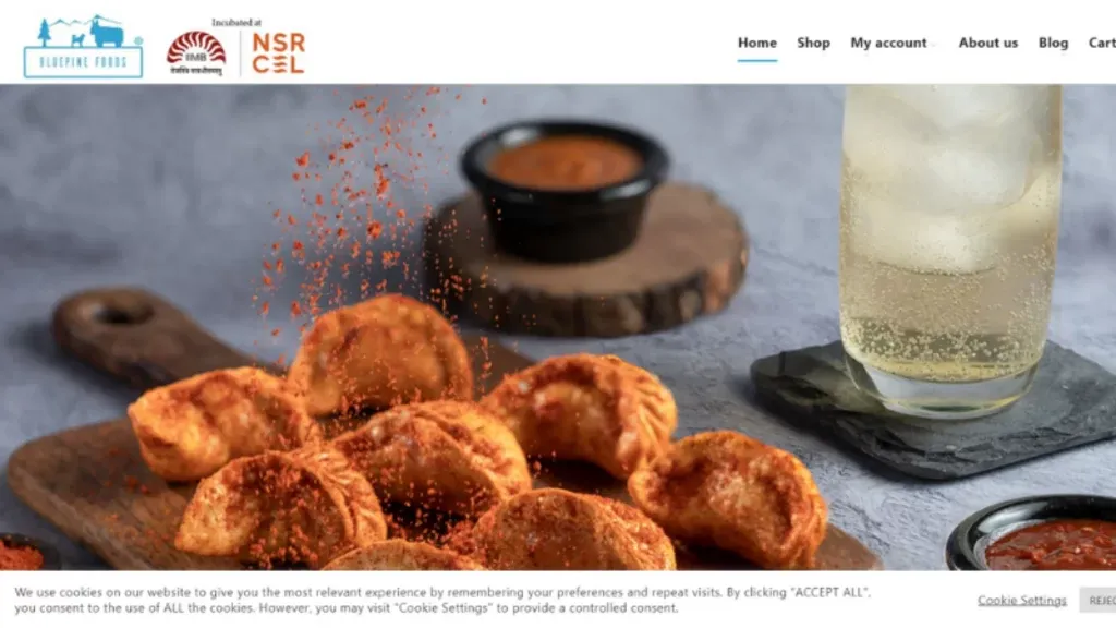 Bluepine Foods is a Food and Beverage startup founded by Aditi Bhutia Madan and Naveen Panwar. The Company provides delicious ready-to-eat momos and spring rolls. 