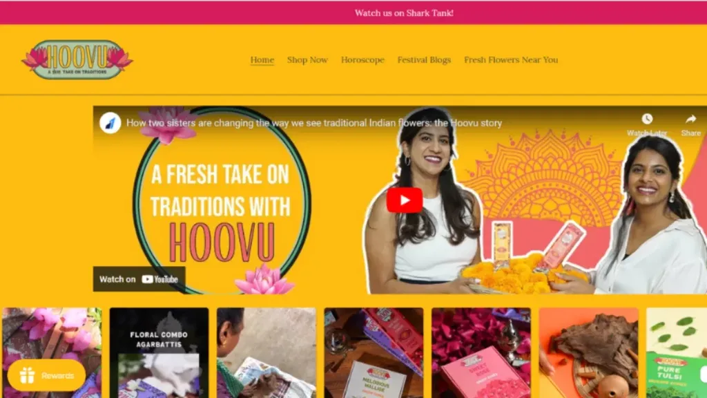  Hoovu Fresh is a Banguru-based startup founded by Yeshoda Karuturi and Rhea Karuturi. in 2019. It is a B2C startup that delivers puja flowers to your doorstep. Their main mission is to create a supply chain and add value for both farmers and customers. 