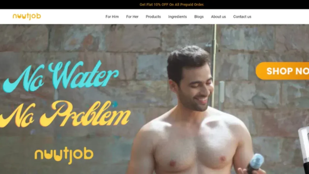 Nuutjob is a Wellness, Beauty & Personal care brand founded by Ananya Maloo, and Anushree Maloo. The Platform provides men’s hygiene products.