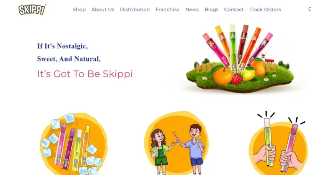 Skippi Ice Pops is a food tech startup, that provides an ice popsicle brand, The company makes its products from natural sweeteners, preservatives, and colors.