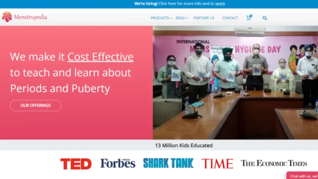 Menstrupedia is a social platform founded by Aditi Gupta and Tuhin Paul. Their main mission is to spread awareness of menstruation through its comics. Menstrupedia has secured Rs  50 lakhs For  20% equity.