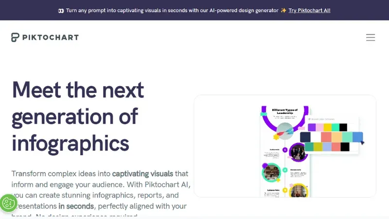 Piktochart - Web-based graphic design tool and Infographic maker
