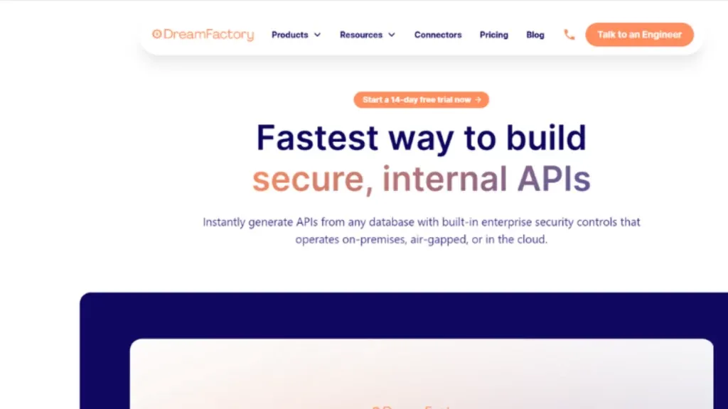  DreamFactory is a software that builds secure and fast internal REST APIs. The company has more than 20+ databases and other data sources. 
