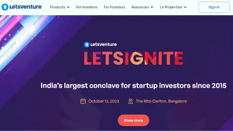 Let’s Venture - Early-stage platform for startup founders and investors