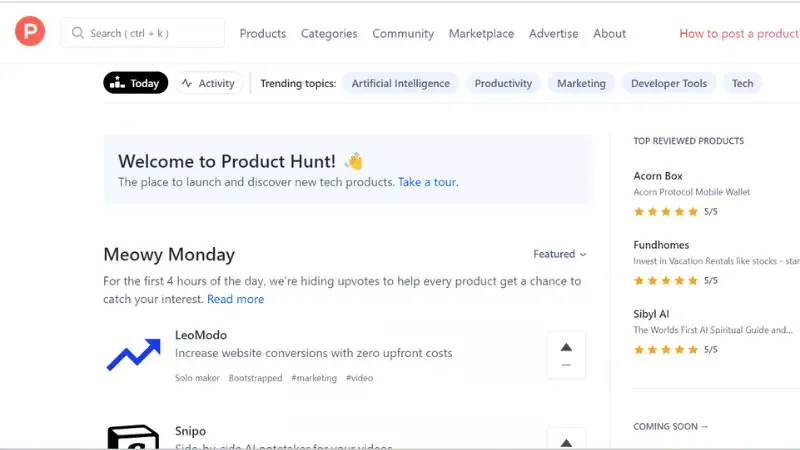 When it comes to promoting your good to the startup directory community, product hunting is currently at the forefront. The benefit of product hunting is that it can help your firm grow quickly if anything becomes viral online. 