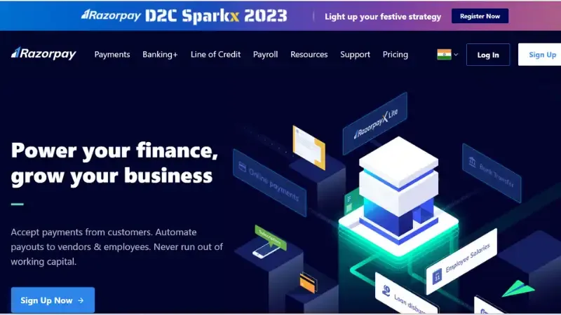 An Indian electronic payment startup called RazorPay offers payment options to companies and organisations of all sizes. RazorPay, a company that was founded in 2014, provides a system that helps companies to accept and take care of online payments. In addition to payment gateways, membership payment, hyperlinks and intelligent collect, the company also provides other payment services. 