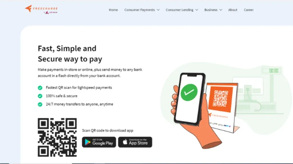 Freecharge provides its consumers with pre- approved quick personal loans.