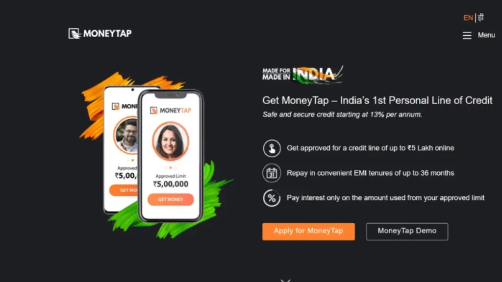 This is one of the fastest loan applications in India. Obtaining a short term loan with MoneyTap is as simple as installing the app to your phone.