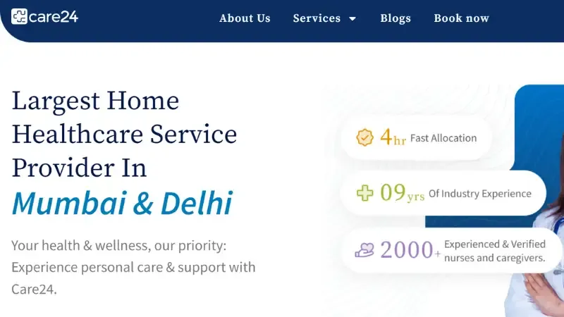 Top 10 Homecare Startups in India | Care24