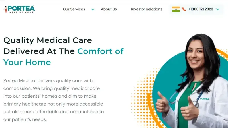 Top 10 Homecare Startups in India | Portea Medical