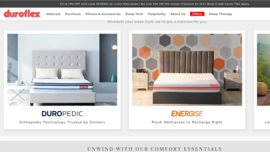 Duroflex is a Bengaluru-based leading mattress brand. It is one of the leading brands in India founded by PC Mathew.