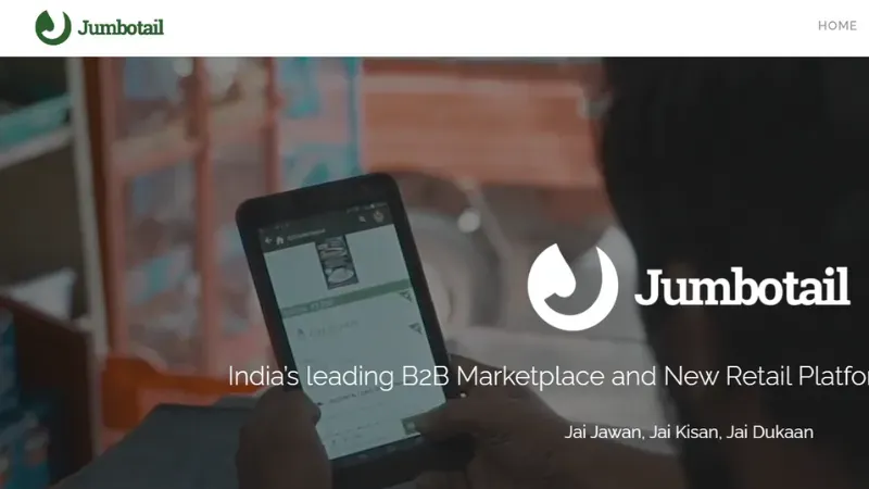 Jumbotail is a virtual B2B marketplace founded by Ashish Jhina and Karthik Venkateswaran.