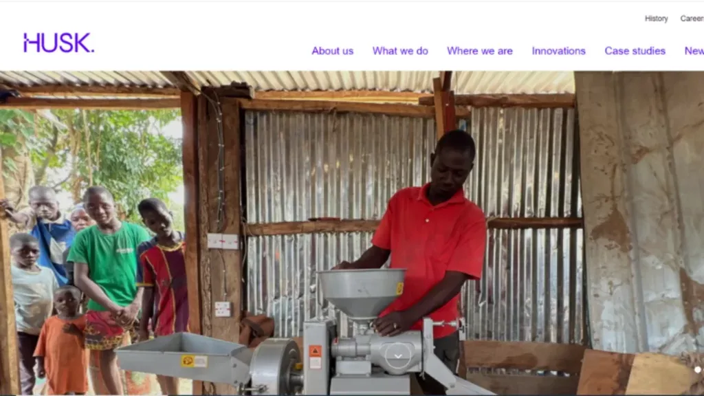 Rice husks are transformed into fuel by a biomass gasifier, which then produces power using a low-cost technique created by the startup in Bihar, India.