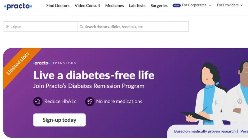 Shashank ND and Ranjit Kumaran founded the Indian healthcare business practo in 2008. Through the Internet service Practo, users can make doctors appointments and obtained medications. 