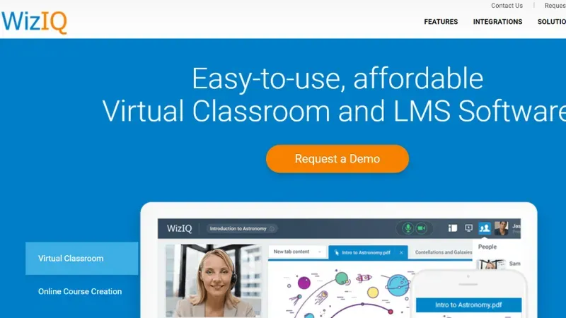 Haryana-based WizIQ is an ed-tech platform that provides Easy-to-use, affordable Virtual Classroom and LMS Software.