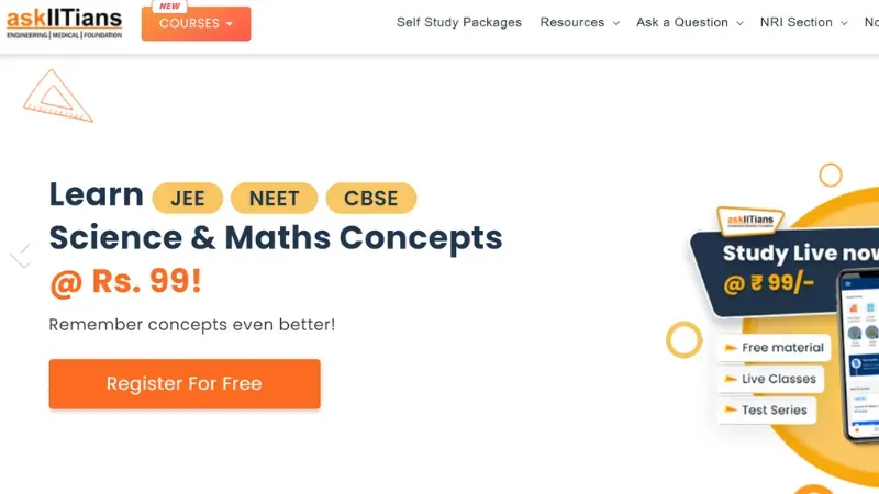 askIITians is a noida-based platform that is India's earliest and largest EdTech company catering to K-12 and JEE/NEET segments. 