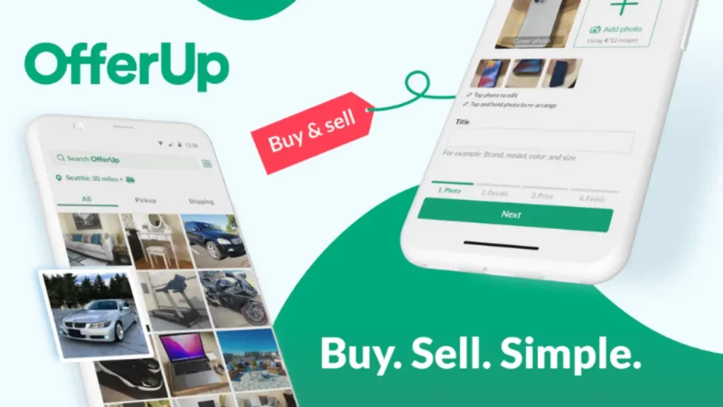 OfferUp is an online marketplace. It is one of the famous reselling apps users can buy and sell electronics, furniture, and cars.