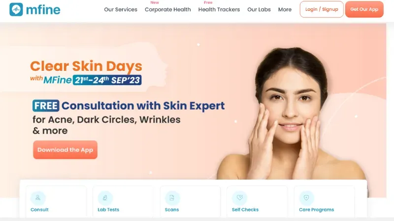 Mfine is a Bengaluru-based health-tech startup founded by Prasad Kompalli, Ashutosh Lawania, Ajit Narayanan, and Arjun Choudhary. The Platform provides an artificial intelligence-based online doctor consultation service. 