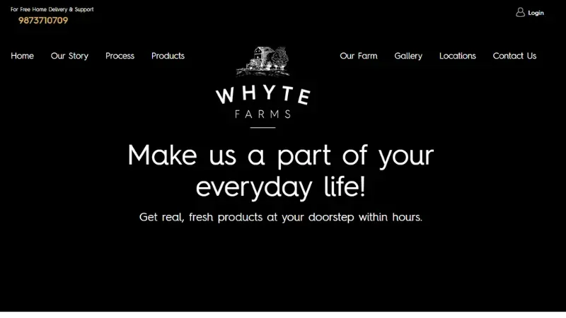 Whyte Farm - Platform sells unadulterated milk