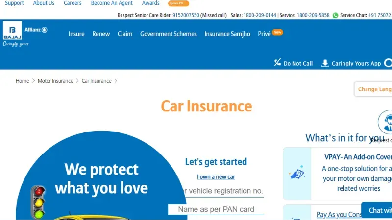 Bajaj Allianz Car Insurance - Best Car Insurance Company