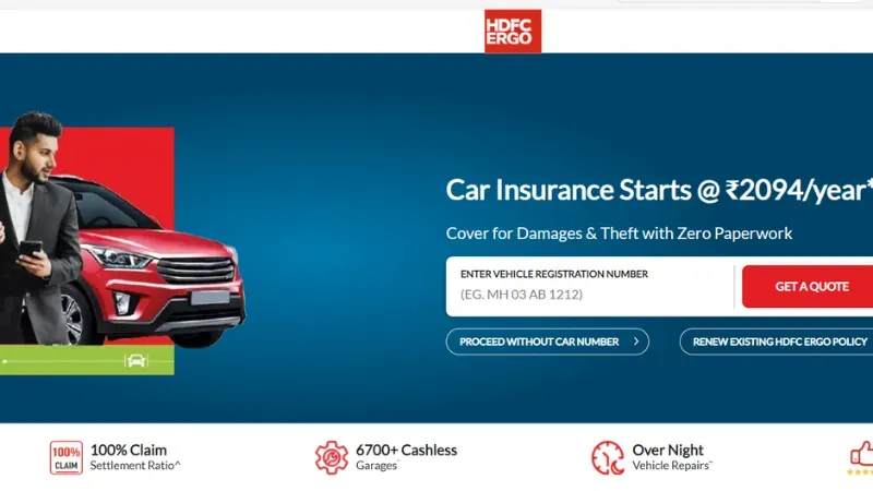 HDFC ERGO - Mumbai-based Car Insurance Company