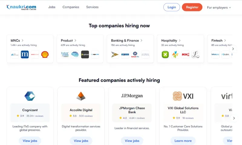 Naukri.com - A recruitment platform